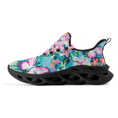 meeshy AIR Athletic Sneaker - Colorful Butterfly v3 - Damen Sneaker JLR Design