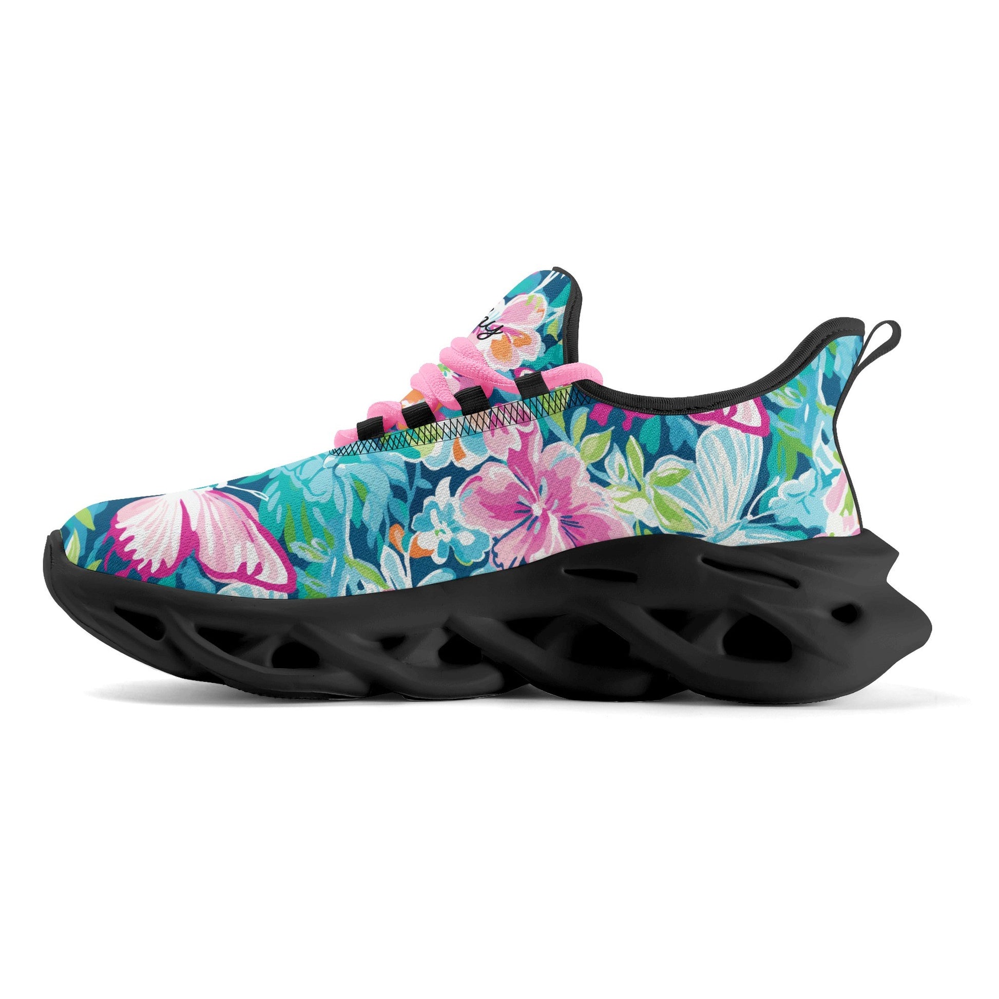 meeshy AIR Athletic Sneaker - Colorful Butterfly v3 - Damen Sneaker JLR Design