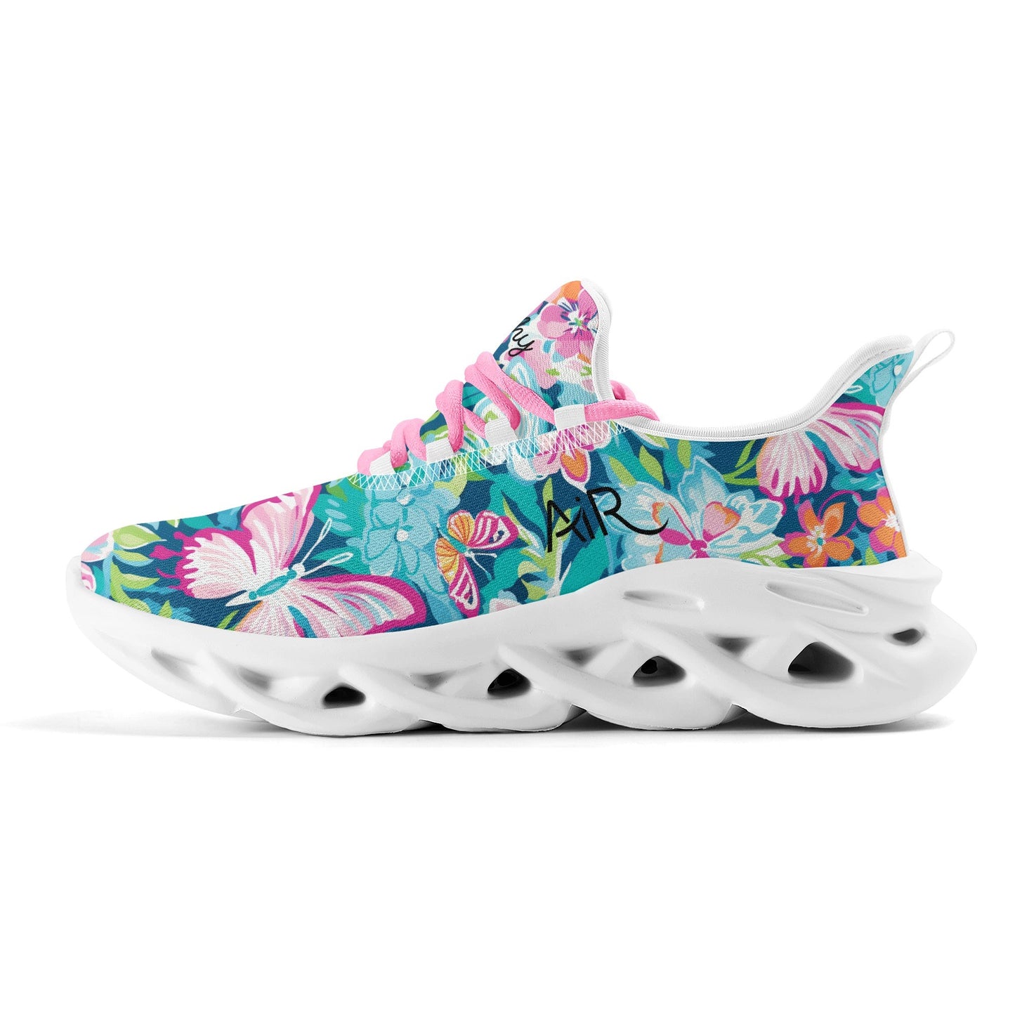 meeshy AIR Athletic Sneaker - Colorful Butterfly v3 - Damen Sneaker JLR Design