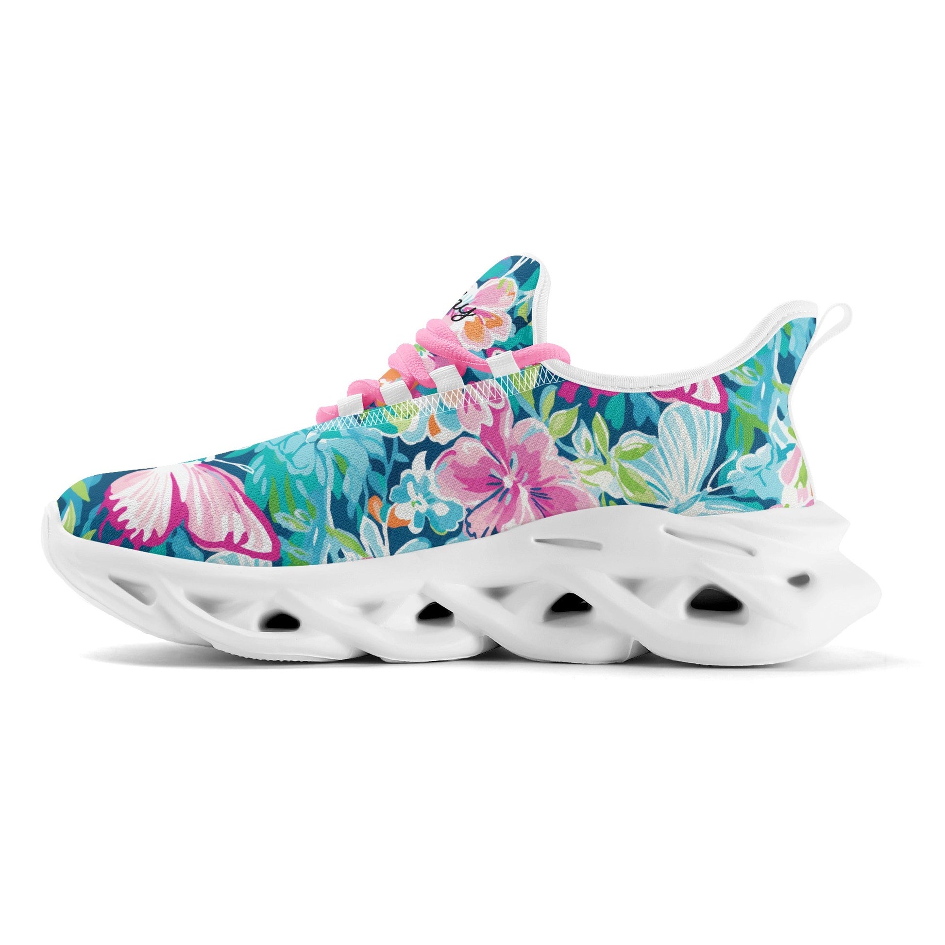 meeshy AIR Athletic Sneaker - Colorful Butterfly v3 - Damen Sneaker JLR Design