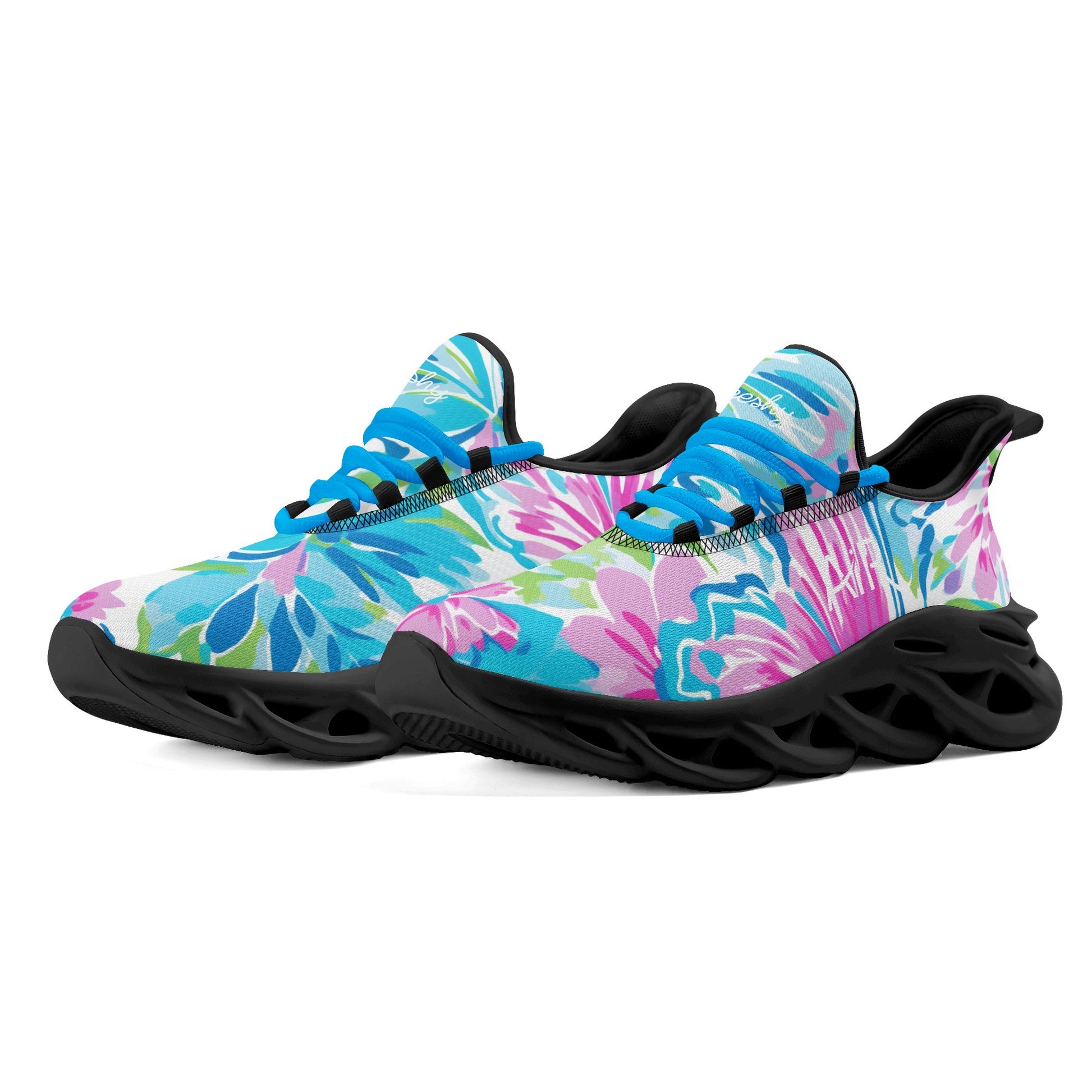 meeshy AIR Athletic Sneaker - Colorful Butterfly v4 - Damen Sneaker JLR Design