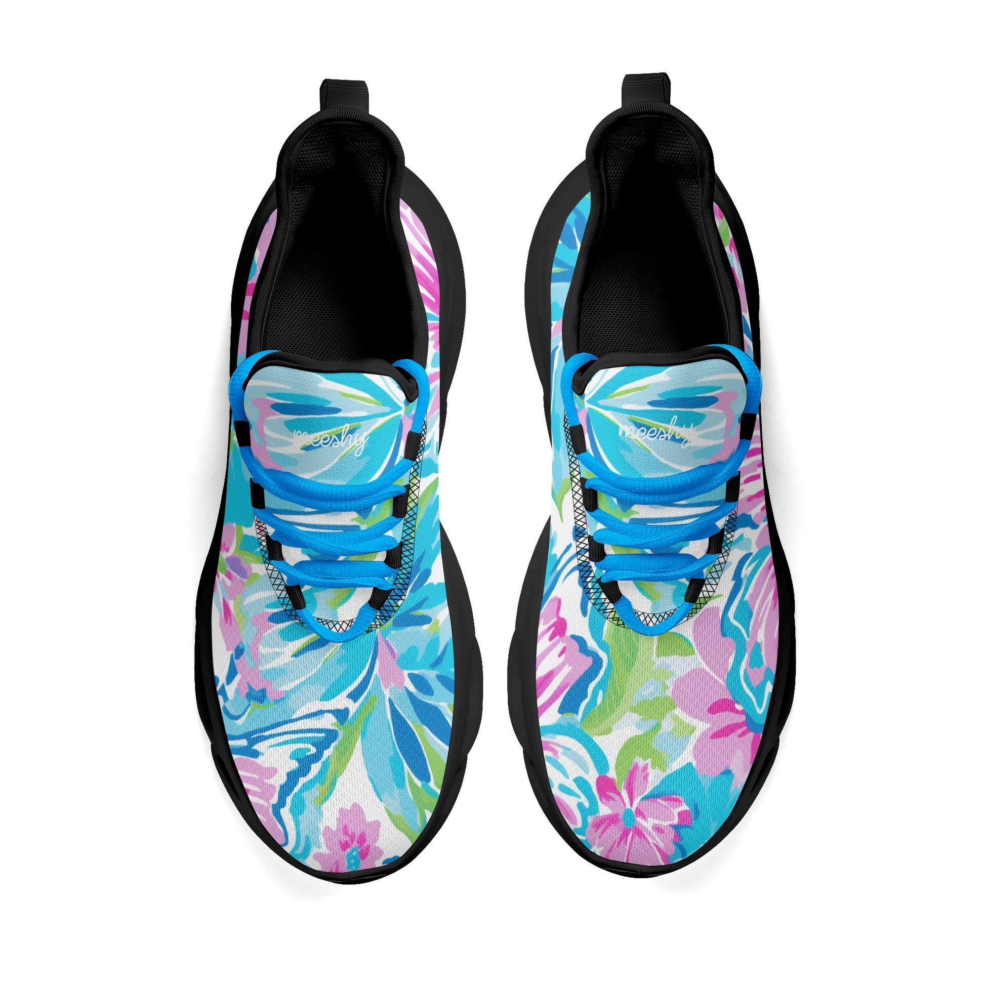 meeshy AIR Athletic Sneaker - Colorful Butterfly v4 - Damen Sneaker JLR Design