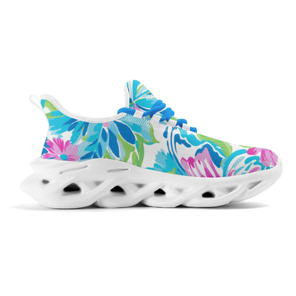 meeshy AIR Athletic Sneaker - Colorful Butterfly v4 - Damen Sneaker JLR Design