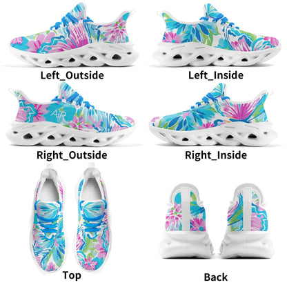 meeshy AIR Athletic Sneaker - Colorful Butterfly v4 - Herren Sneaker JLR Design