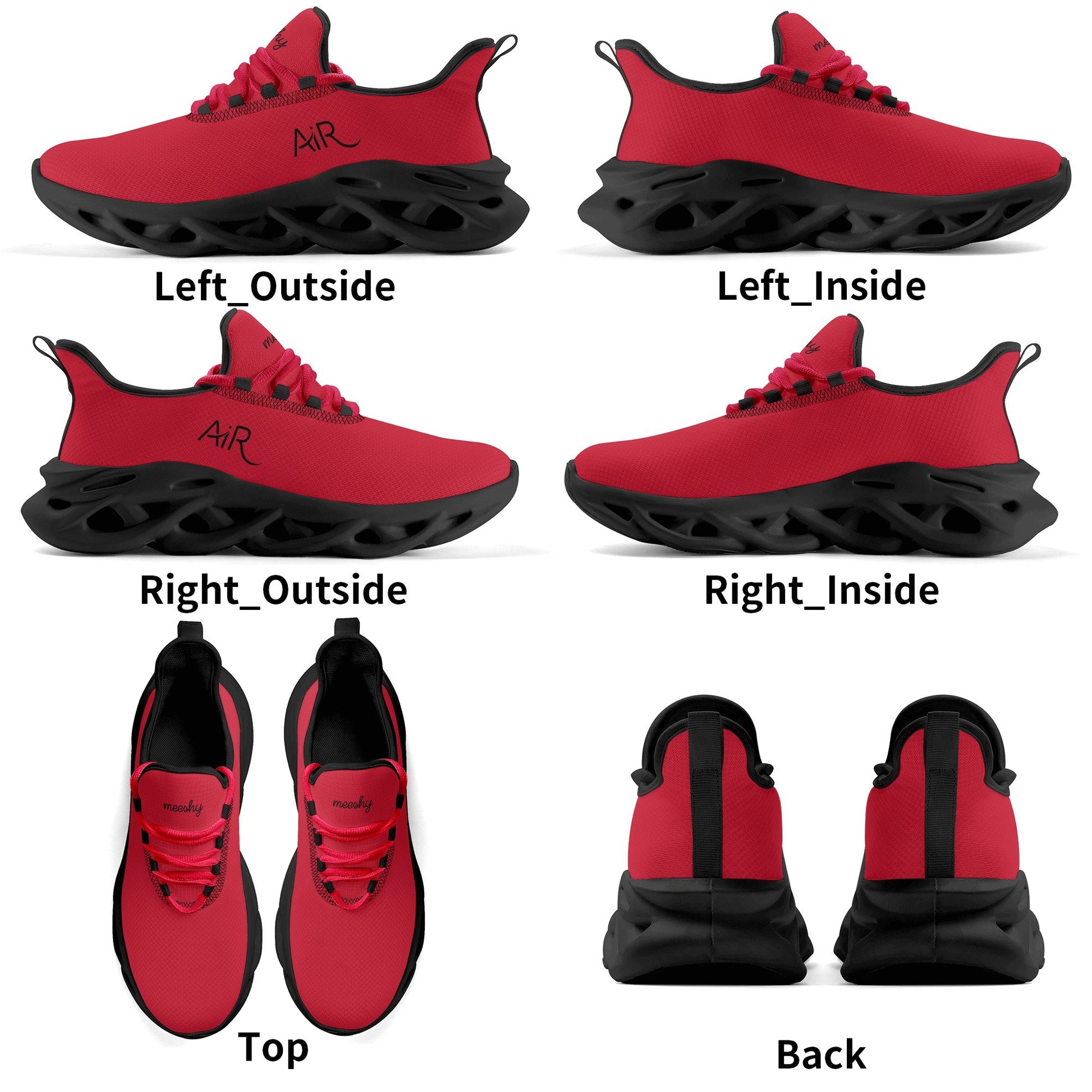 meeshy AIR Athletic Sneaker - Crimson - Herren Sneaker JLR Design
