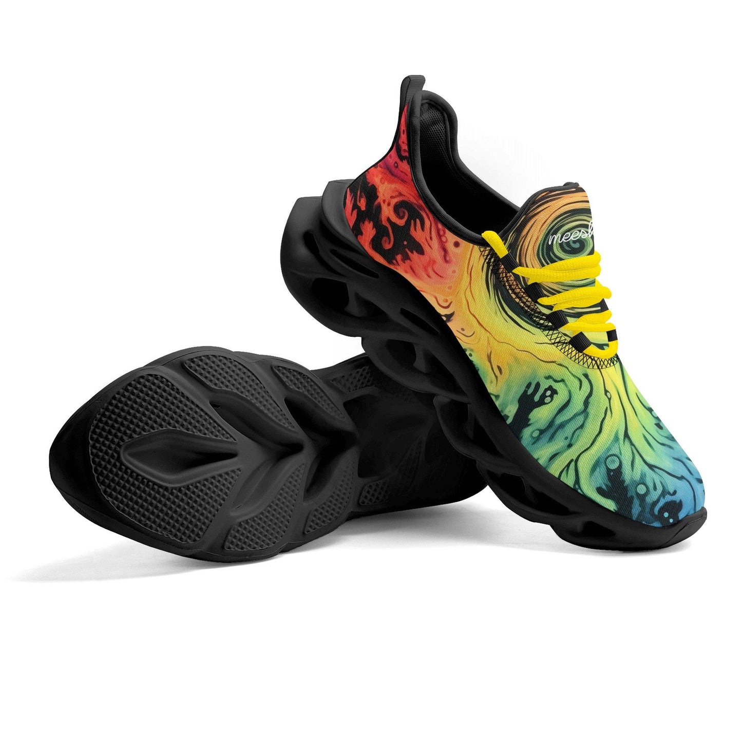 meeshy AIR Athletic Sneaker - Gothic Tie Dye v1 - Damen Sneaker JLR Design
