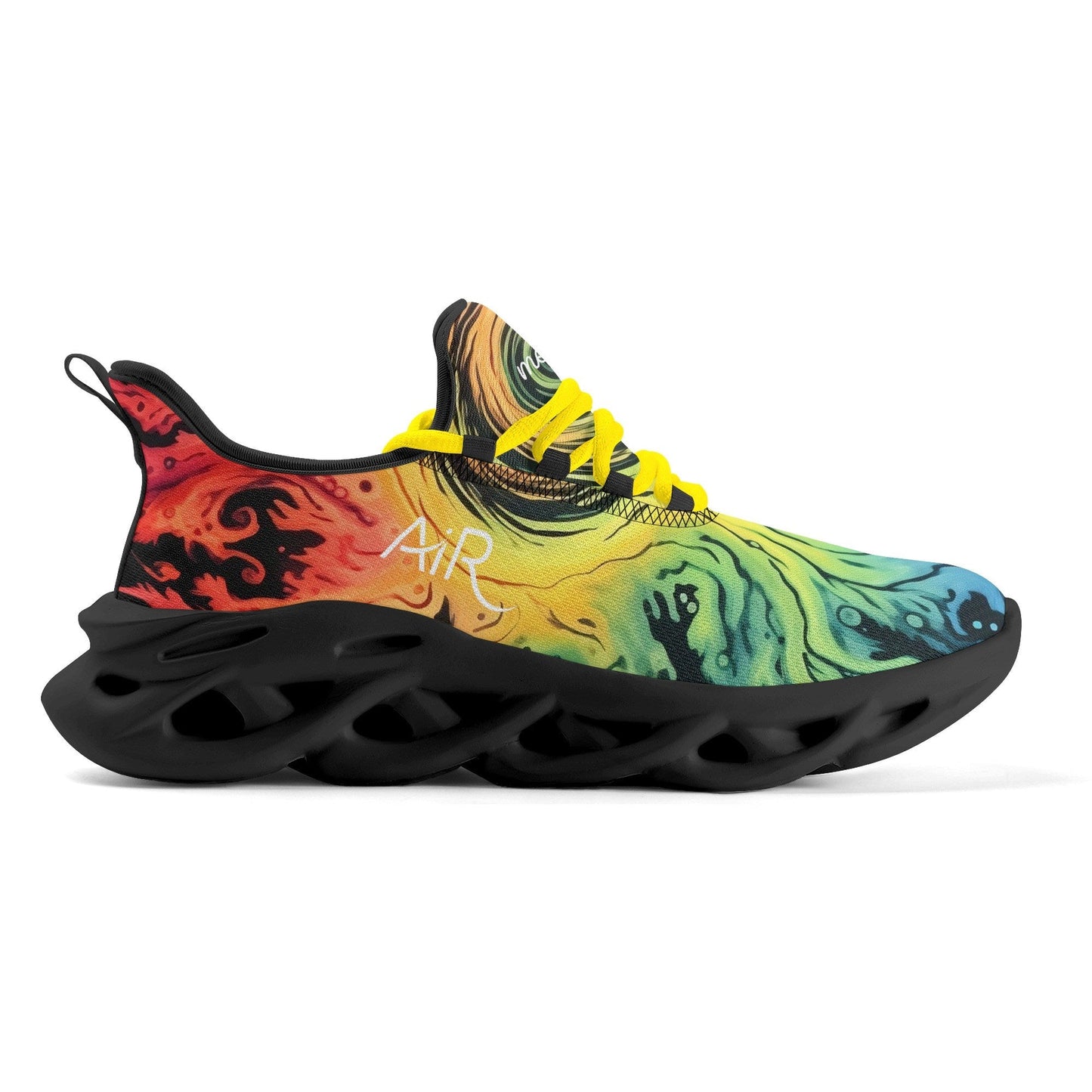 meeshy AIR Athletic Sneaker - Gothic Tie Dye v1 - Damen Sneaker JLR Design