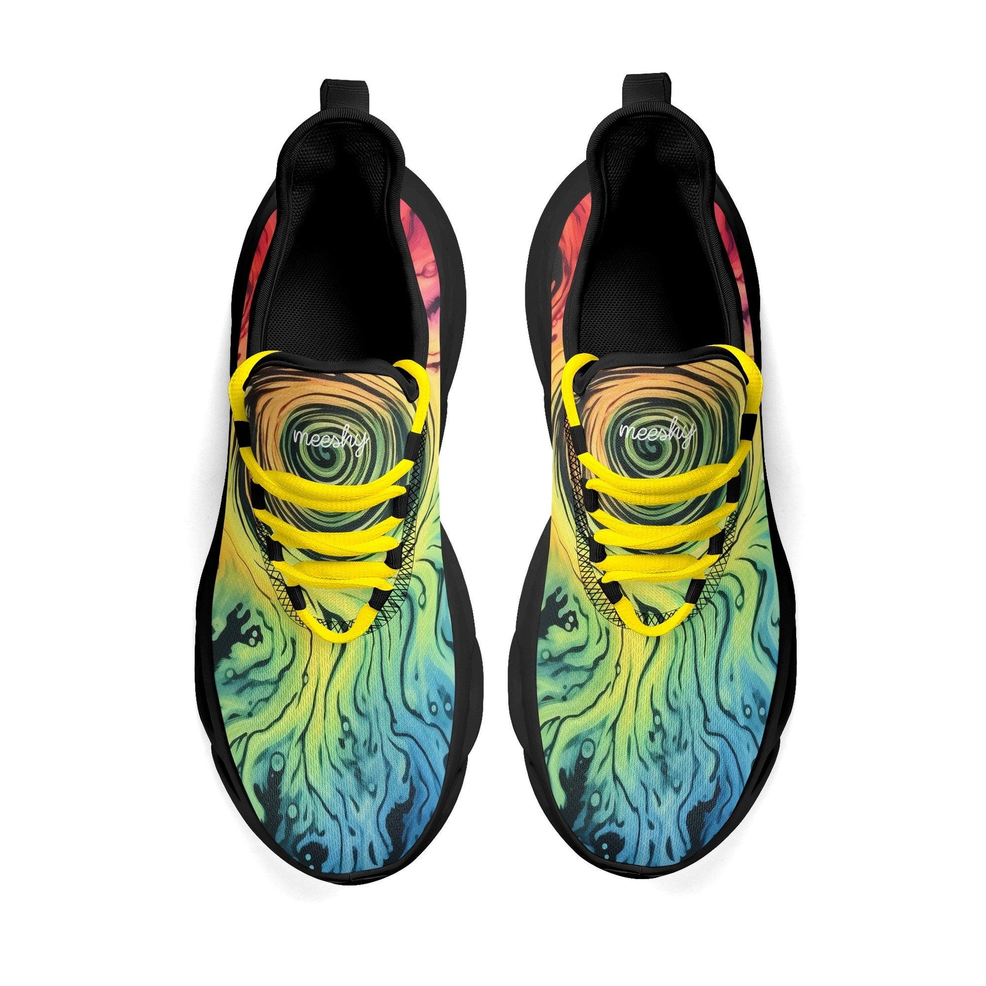 meeshy AIR Athletic Sneaker - Gothic Tie Dye v1 - Damen Sneaker JLR Design