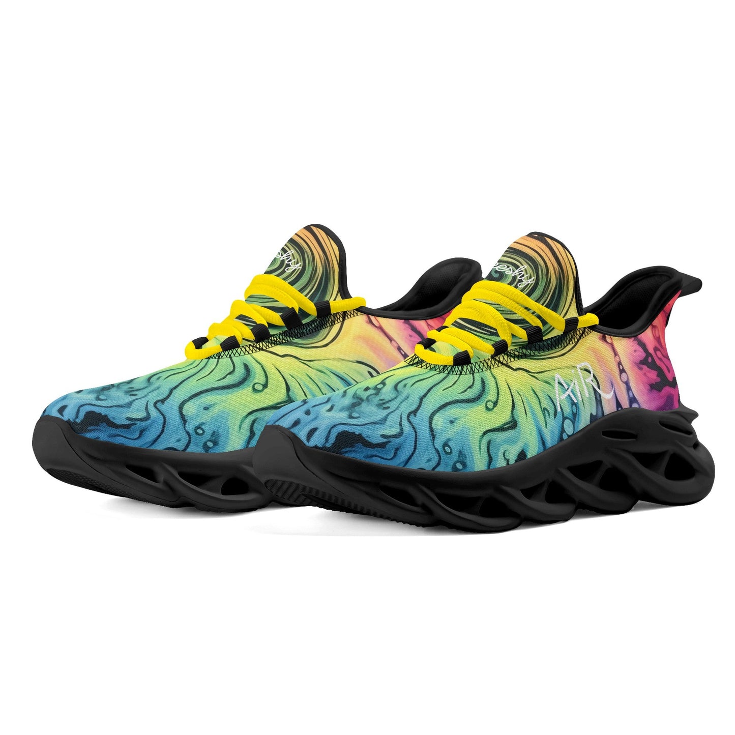 meeshy AIR Athletic Sneaker - Gothic Tie Dye v1 - Damen Sneaker JLR Design
