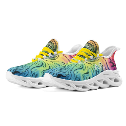 meeshy AIR Athletic Sneaker - Gothic Tie Dye v1 - Damen Sneaker JLR Design