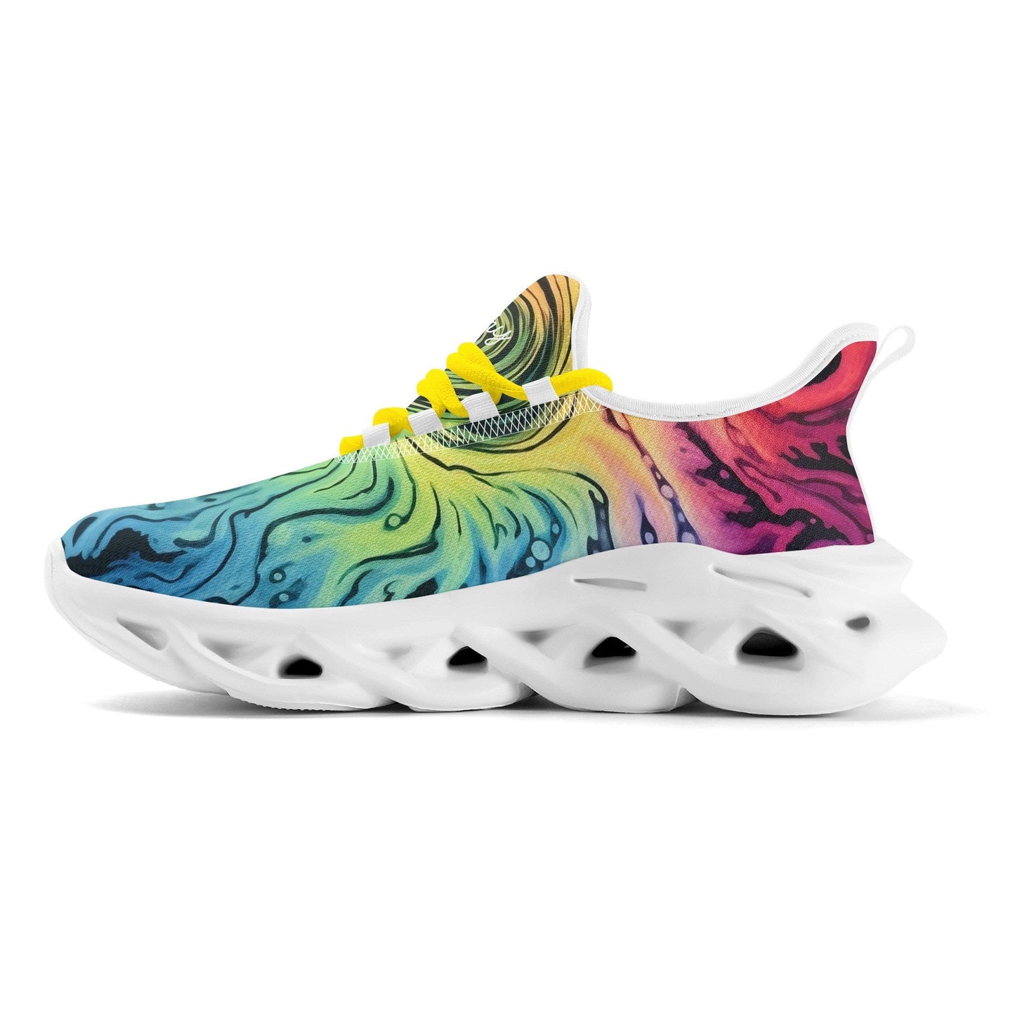 meeshy AIR Athletic Sneaker - Gothic Tie Dye v1 - Damen Sneaker JLR Design