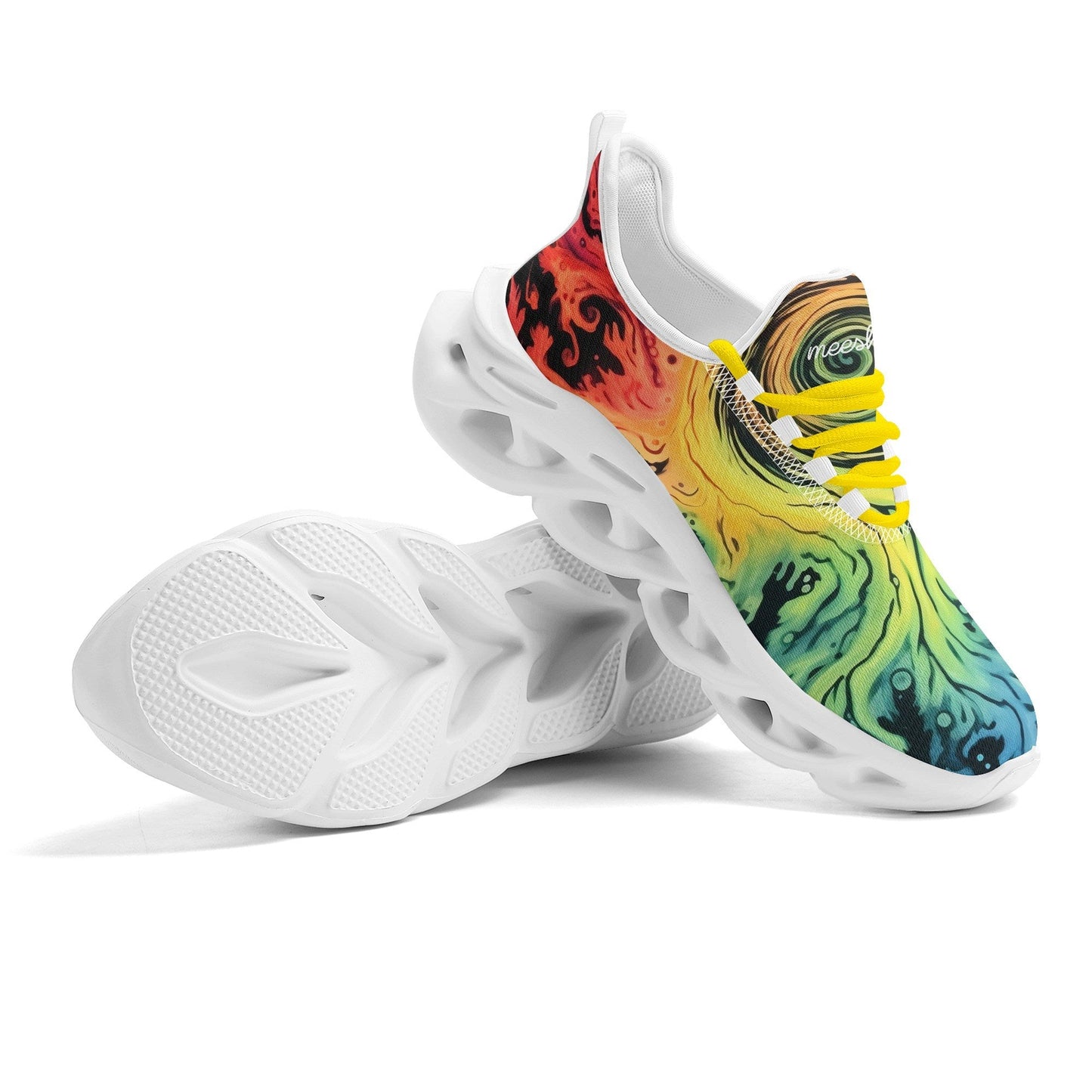 meeshy AIR Athletic Sneaker - Gothic Tie Dye v1 - Damen Sneaker JLR Design