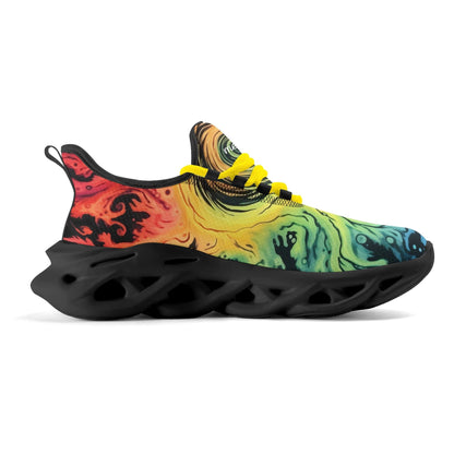 meeshy AIR Athletic Sneaker - Gothic Tie Dye v1 - Damen Sneaker JLR Design