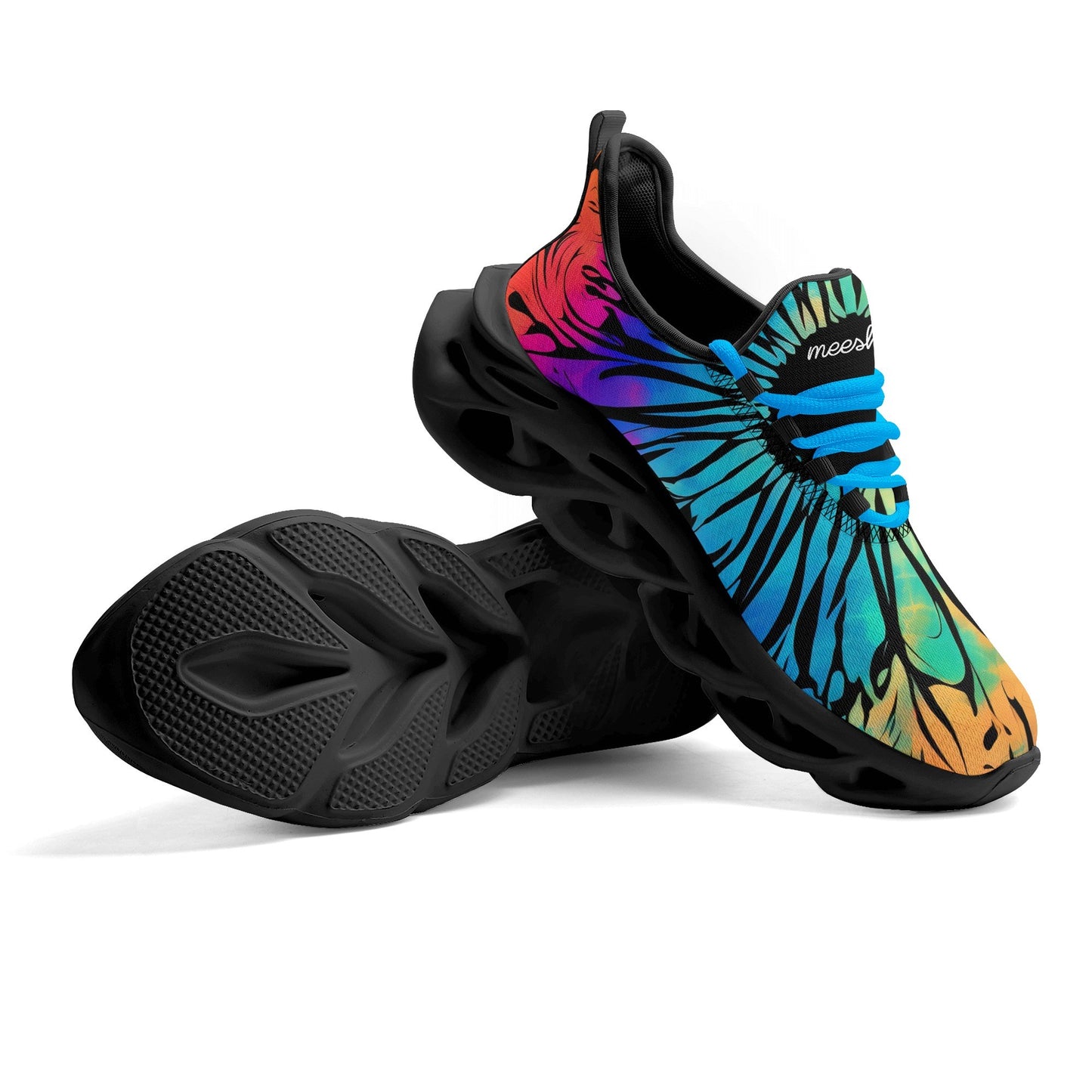 meeshy AIR Athletic Sneaker - Gothic Tie Dye v2 - Damen Sneaker JLR Design