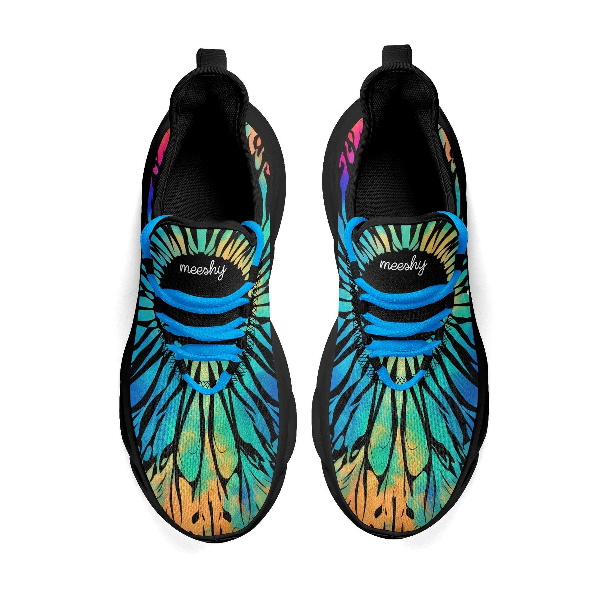 meeshy AIR Athletic Sneaker - Gothic Tie Dye v2 - Damen Sneaker JLR Design