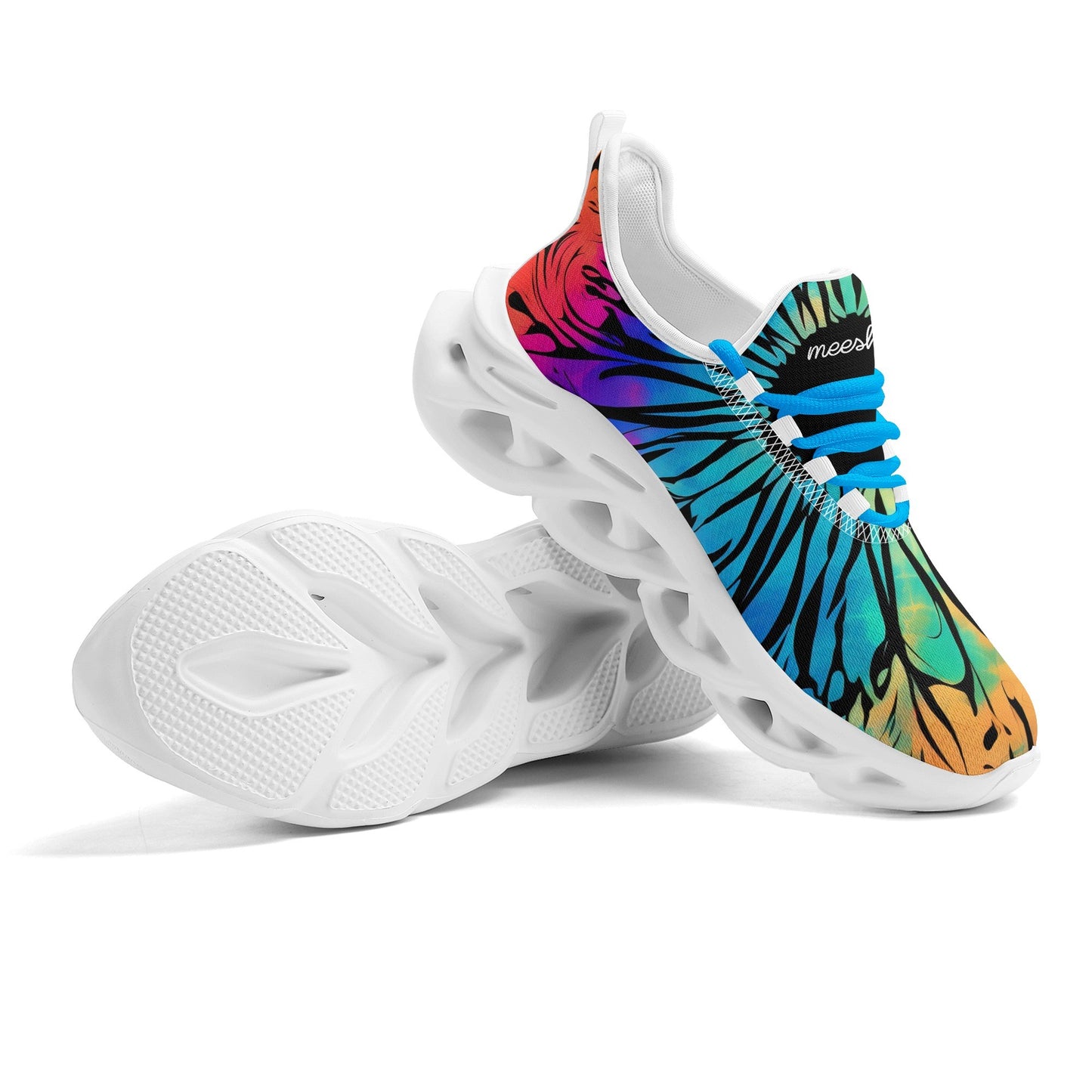 meeshy AIR Athletic Sneaker - Gothic Tie Dye v2 - Damen Sneaker JLR Design