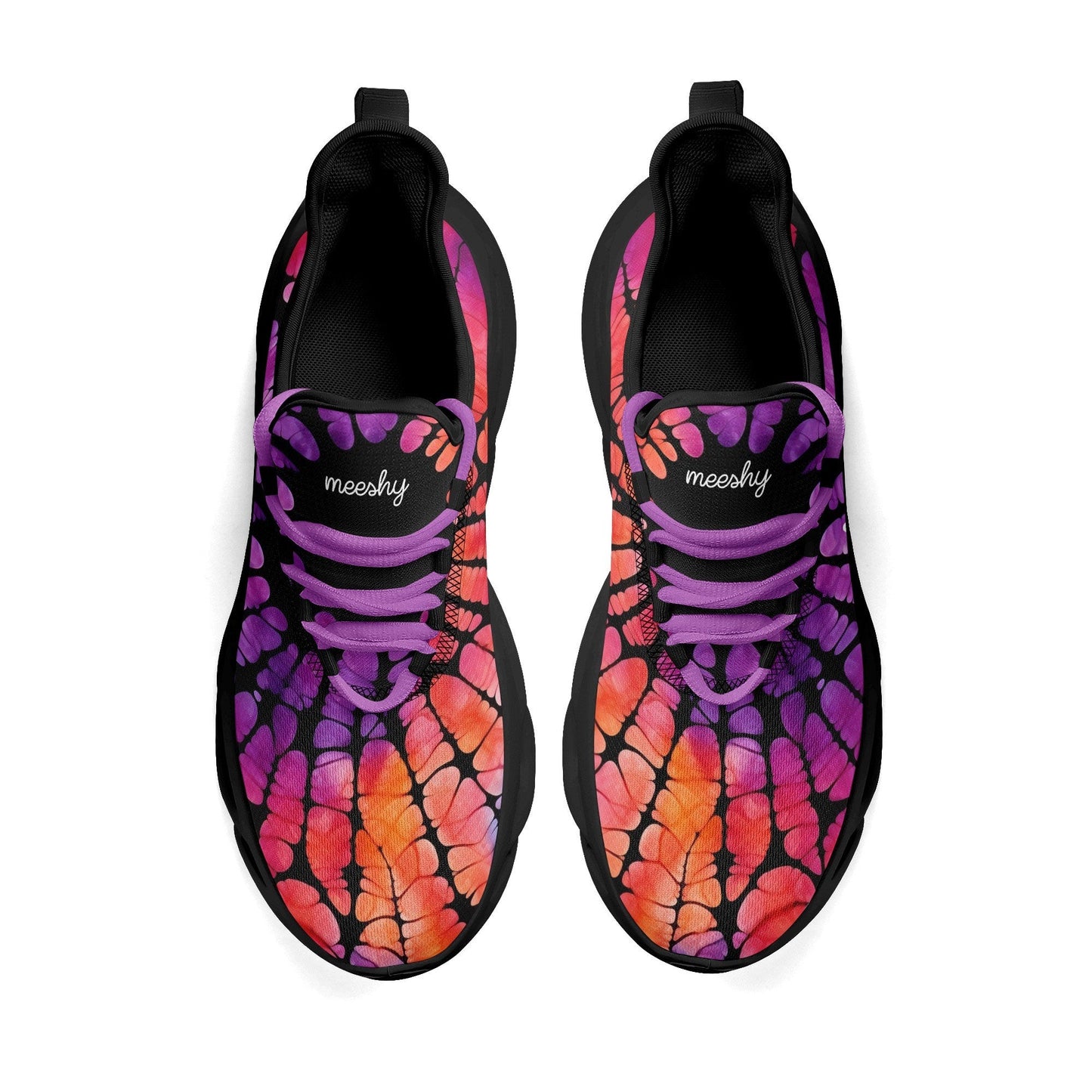 meeshy AIR Athletic Sneaker - Gothic Tie Dye v3 - Damen Sneaker JLR Design