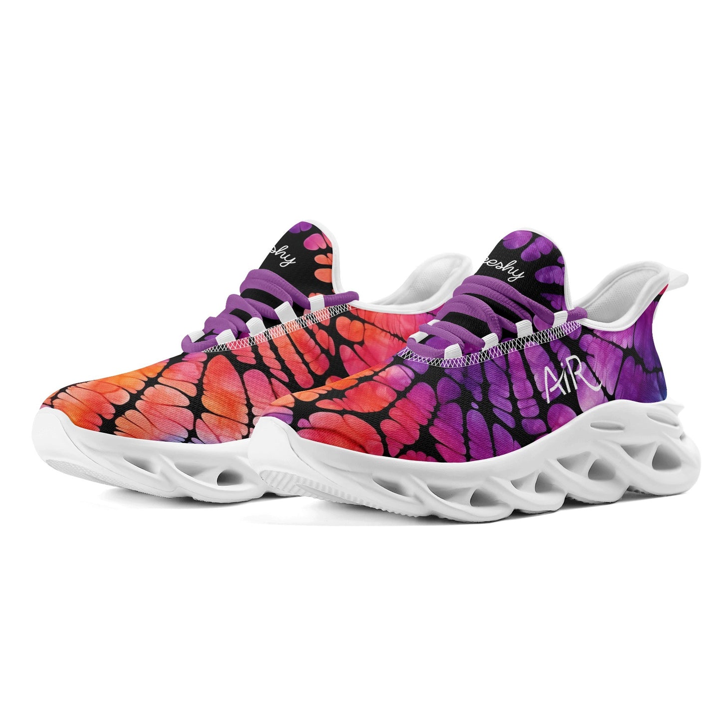 meeshy AIR Athletic Sneaker - Gothic Tie Dye v3 - Damen Sneaker JLR Design