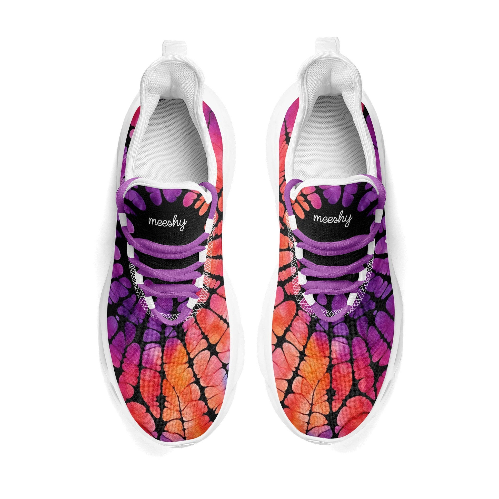 meeshy AIR Athletic Sneaker - Gothic Tie Dye v3 - Damen Sneaker JLR Design