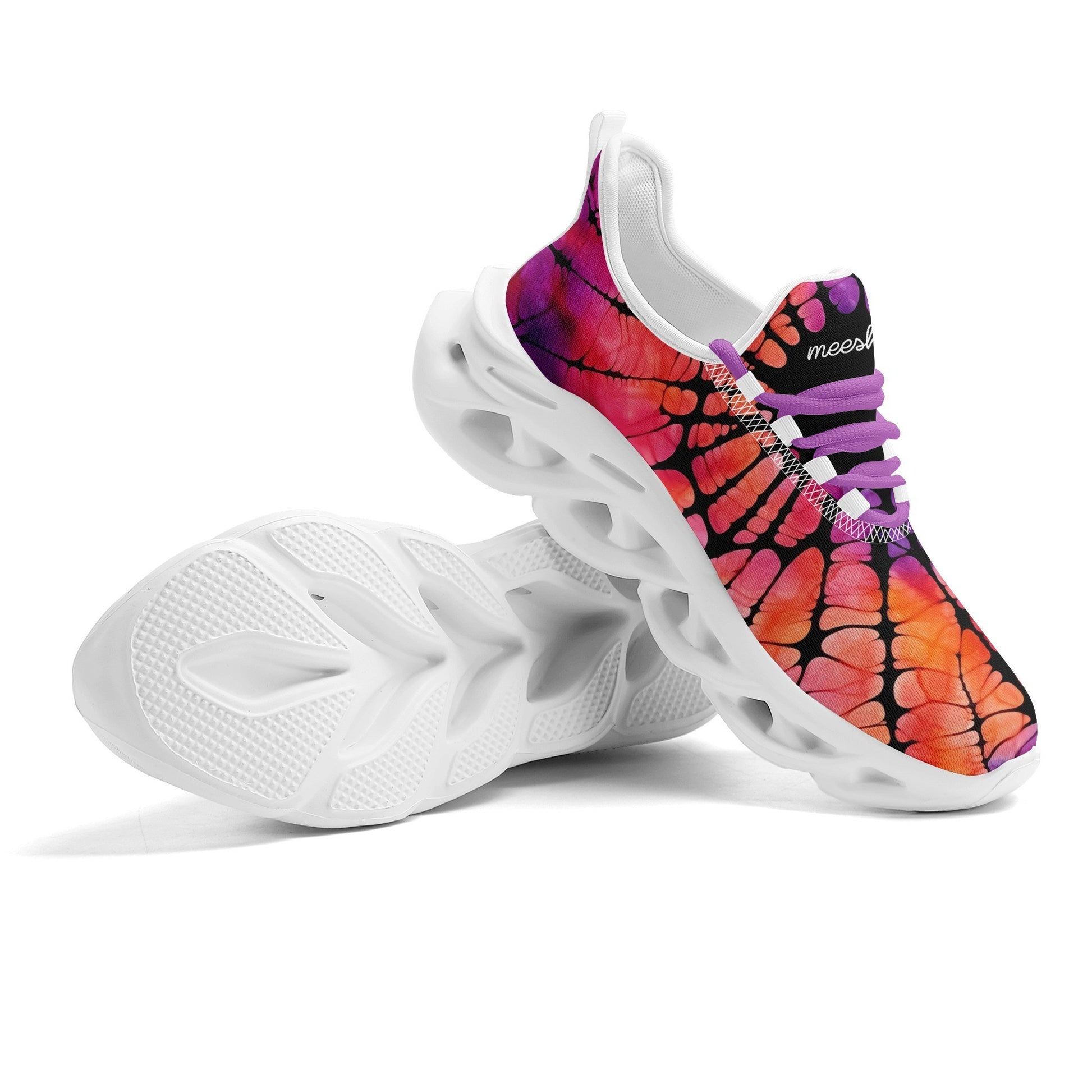 meeshy AIR Athletic Sneaker - Gothic Tie Dye v3 - Damen Sneaker JLR Design