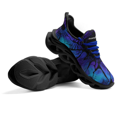 meeshy AIR Athletic Sneaker - Gothic Tie Dye v4 - Damen Sneaker JLR Design