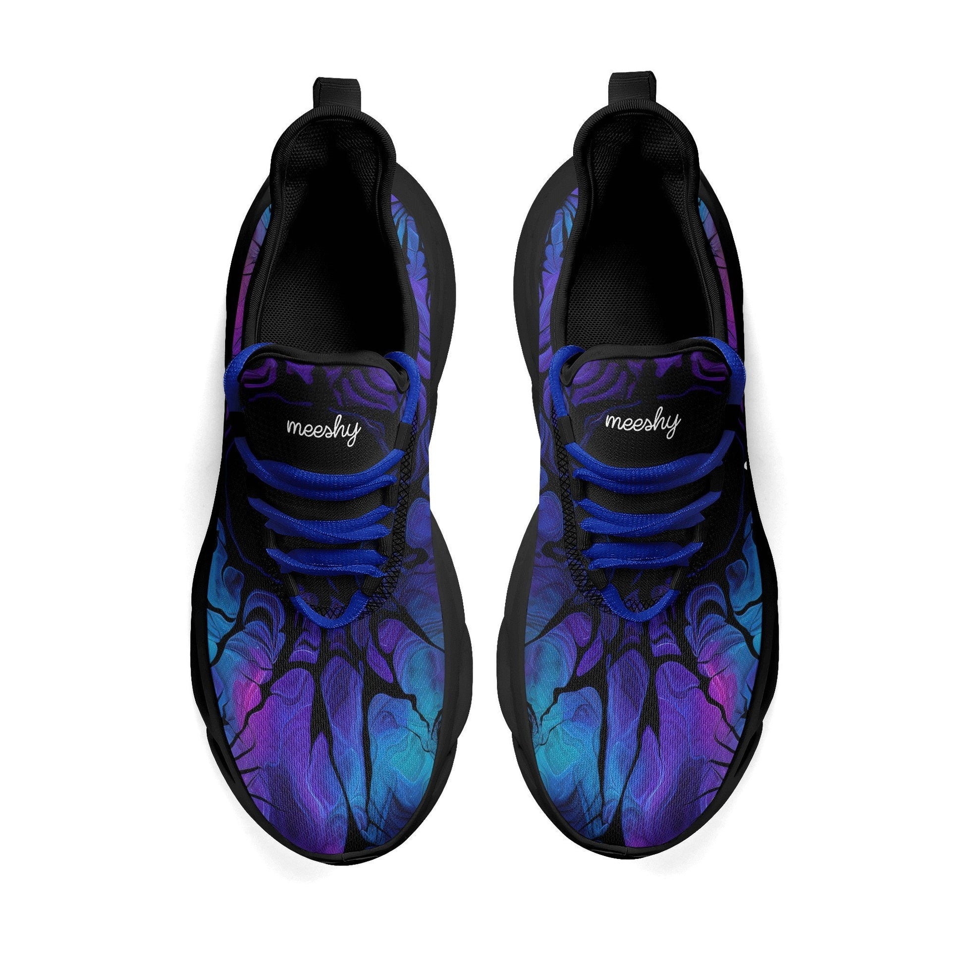 meeshy AIR Athletic Sneaker - Gothic Tie Dye v4 - Damen Sneaker JLR Design