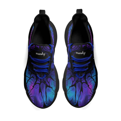 meeshy AIR Athletic Sneaker - Gothic Tie Dye v4 - Damen Sneaker JLR Design