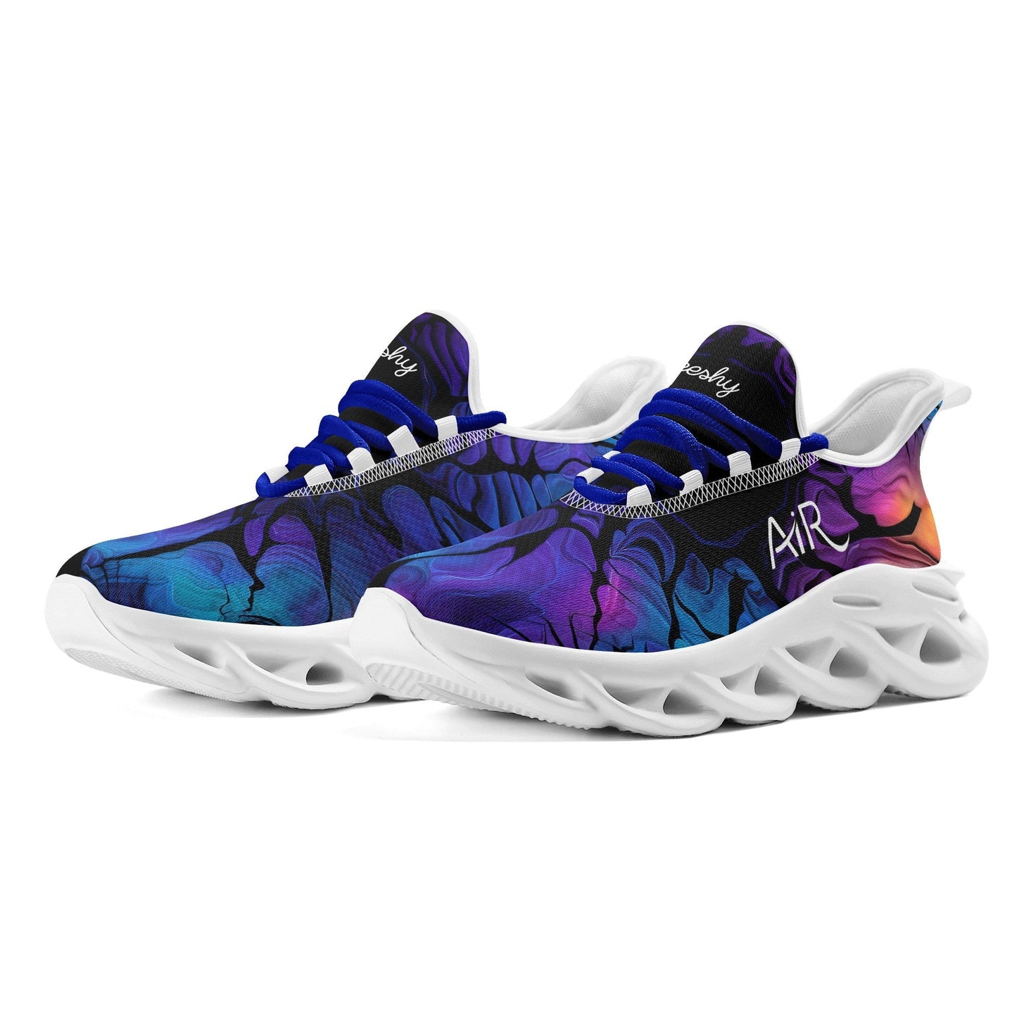 meeshy AIR Athletic Sneaker - Gothic Tie Dye v4 - Damen Sneaker JLR Design