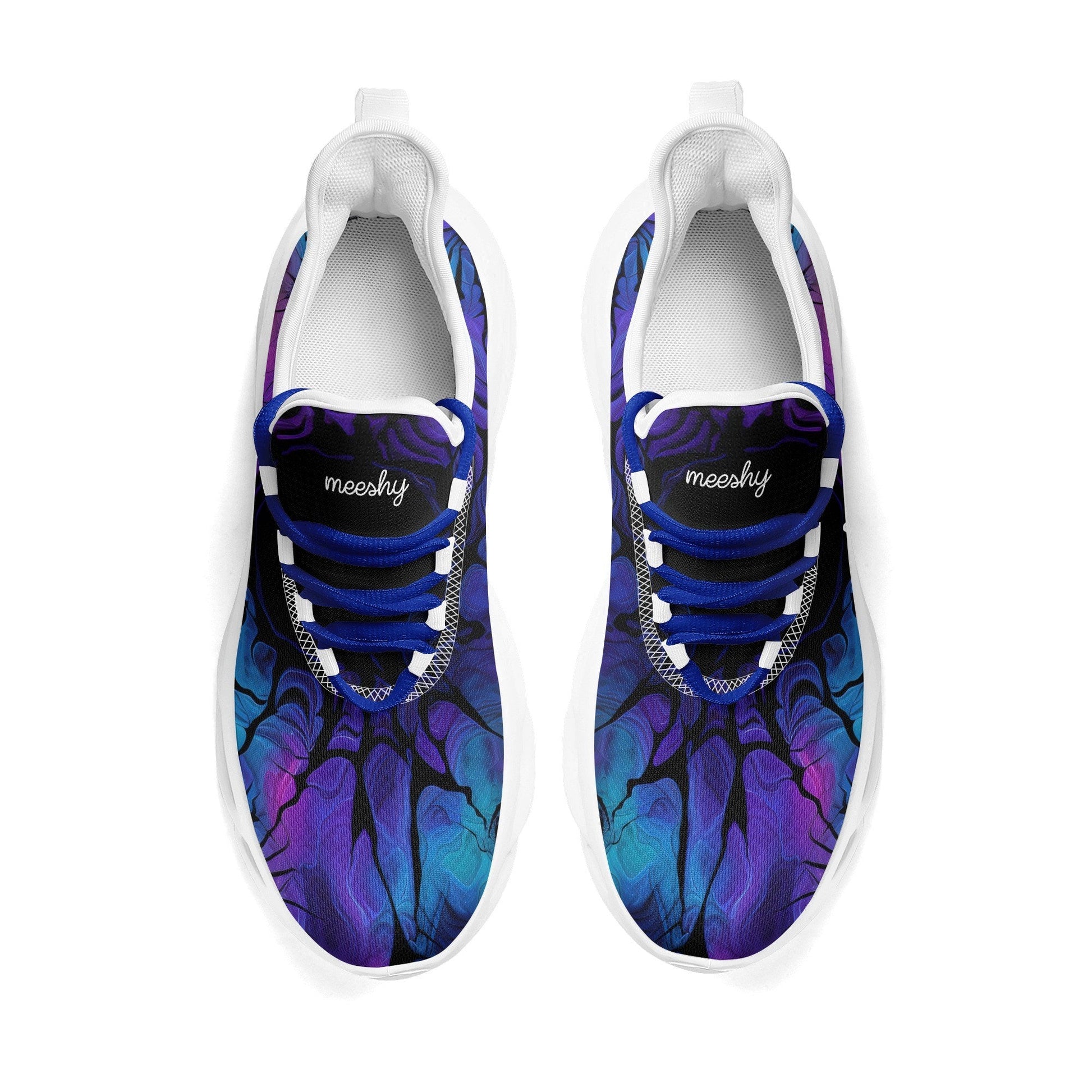 meeshy AIR Athletic Sneaker - Gothic Tie Dye v4 - Damen Sneaker JLR Design