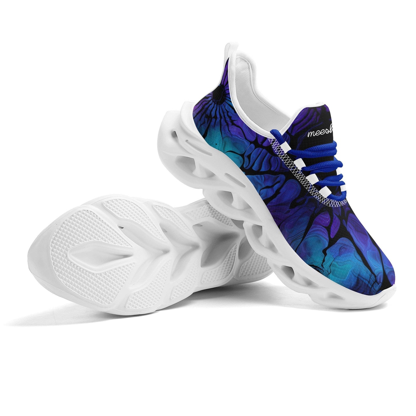 meeshy AIR Athletic Sneaker - Gothic Tie Dye v4 - Damen Sneaker JLR Design