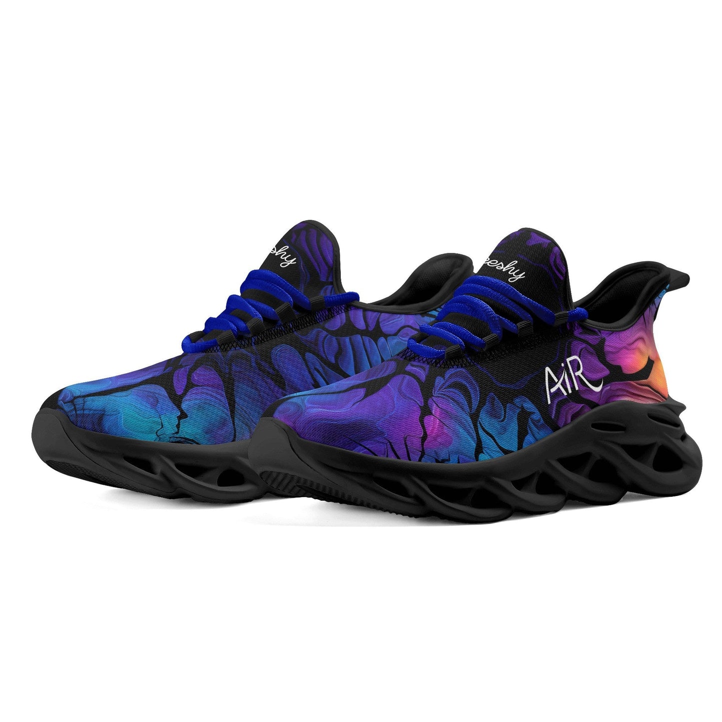 meeshy AIR Athletic Sneaker - Gothic Tie Dye v4 - Damen Sneaker JLR Design