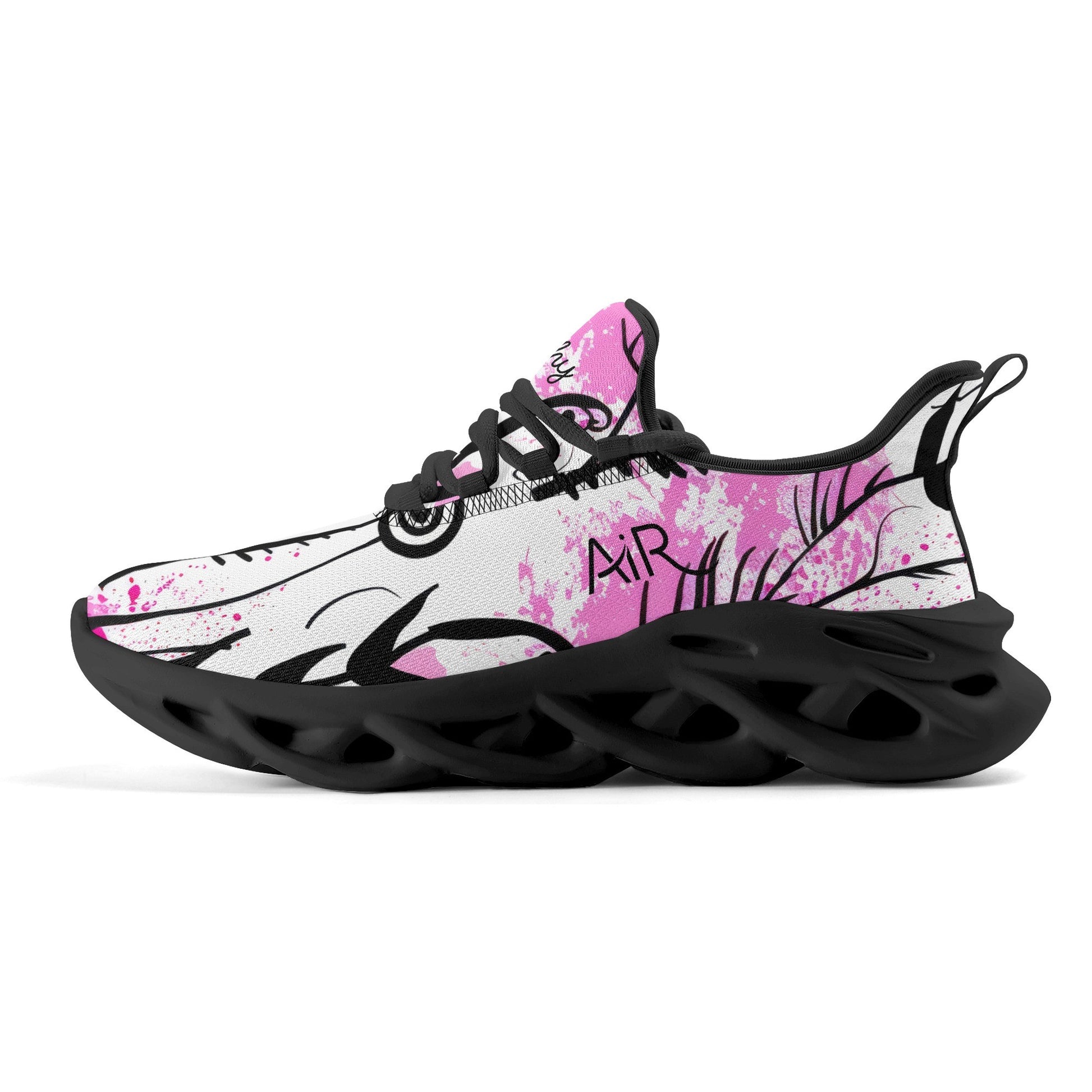 meeshy AIR Athletic Sneaker - Graffiti Flowers v1 - Damen Sneaker JLR Design