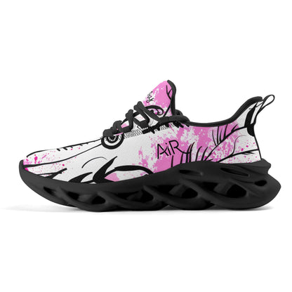 meeshy AIR Athletic Sneaker - Graffiti Flowers v1 - Damen Sneaker JLR Design