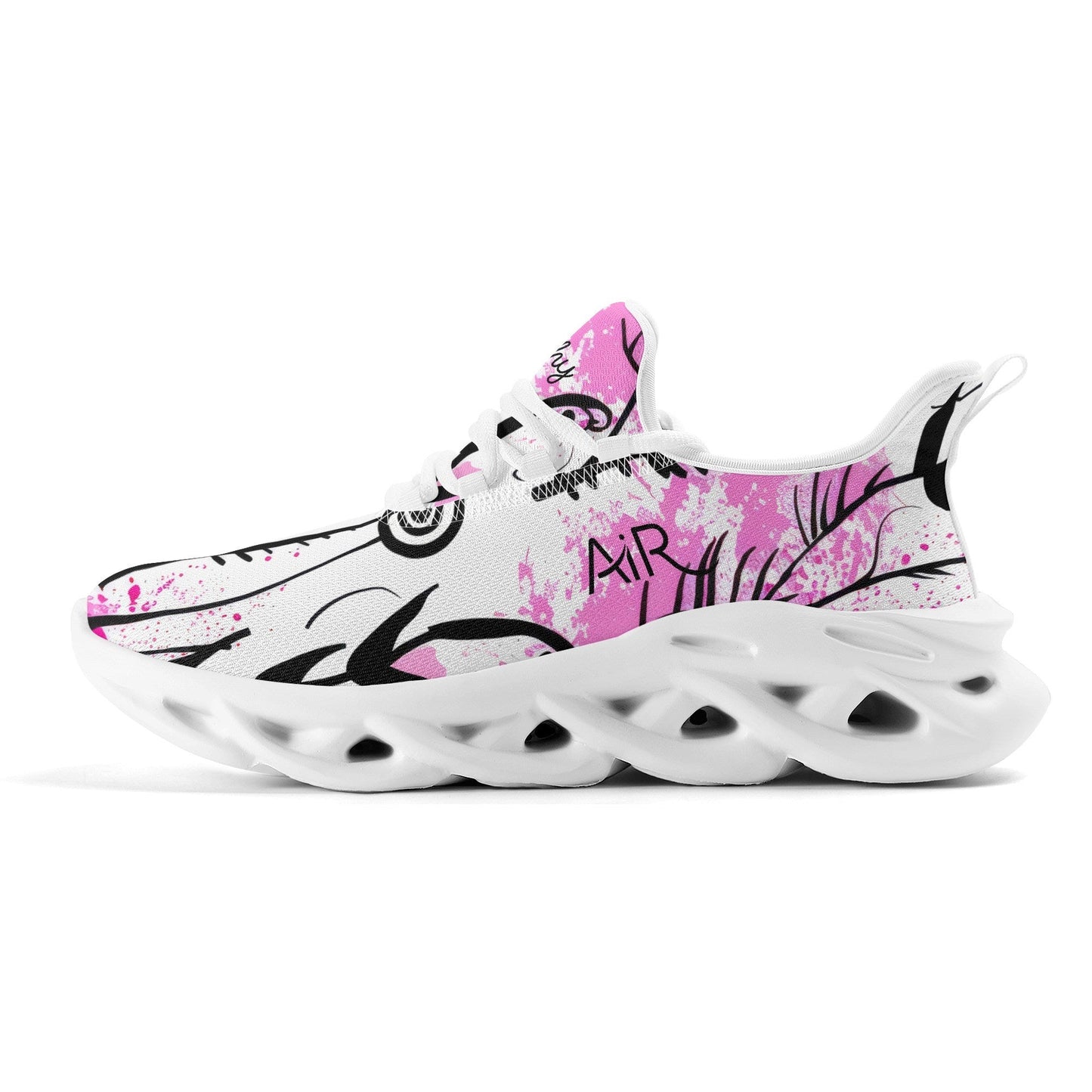 meeshy AIR Athletic Sneaker - Graffiti Flowers v1 - Damen Sneaker JLR Design