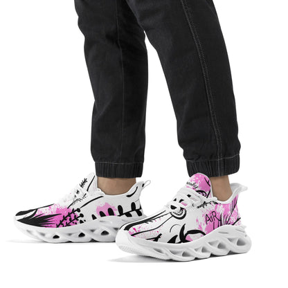 meeshy AIR Athletic Sneaker - Graffiti Flowers v1 - Herren Sneaker JLR Design