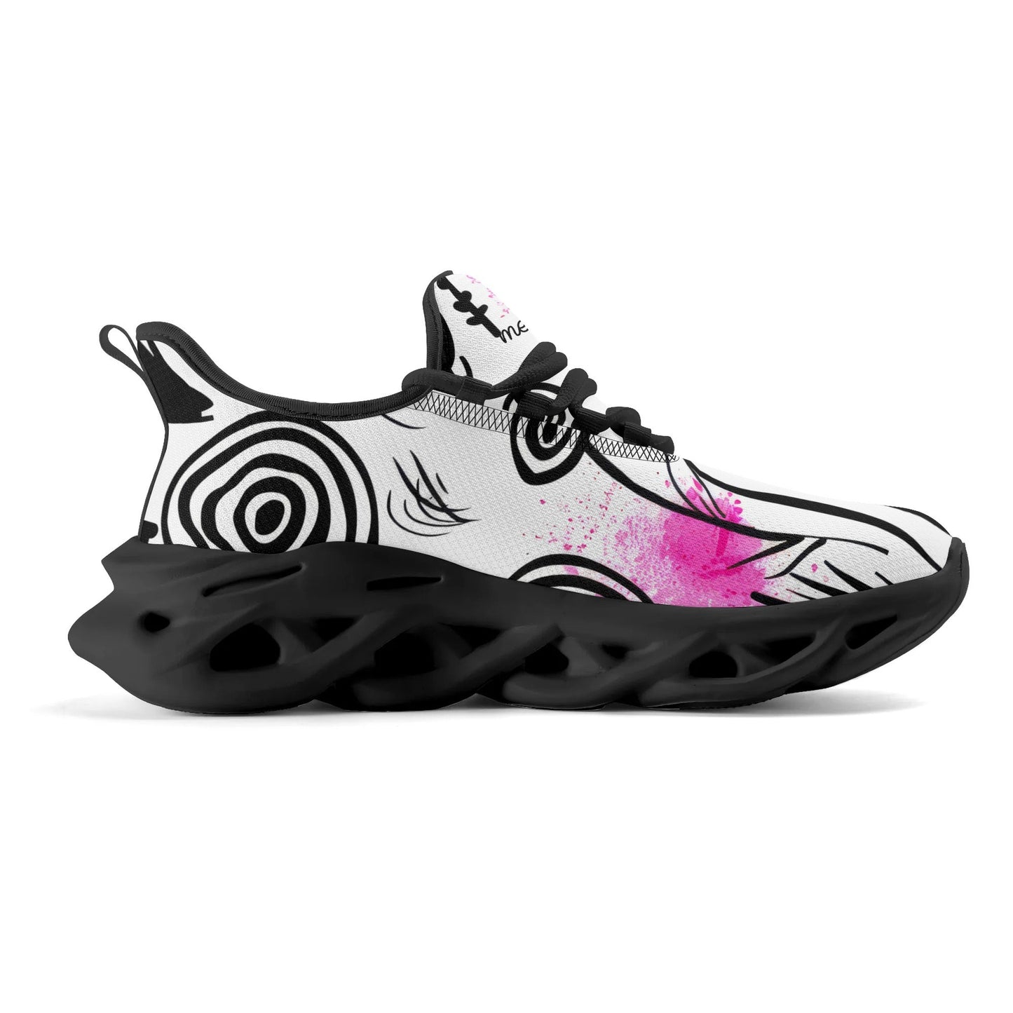 meeshy AIR Athletic Sneaker - Graffiti Flowers v1 - Herren Sneaker JLR Design