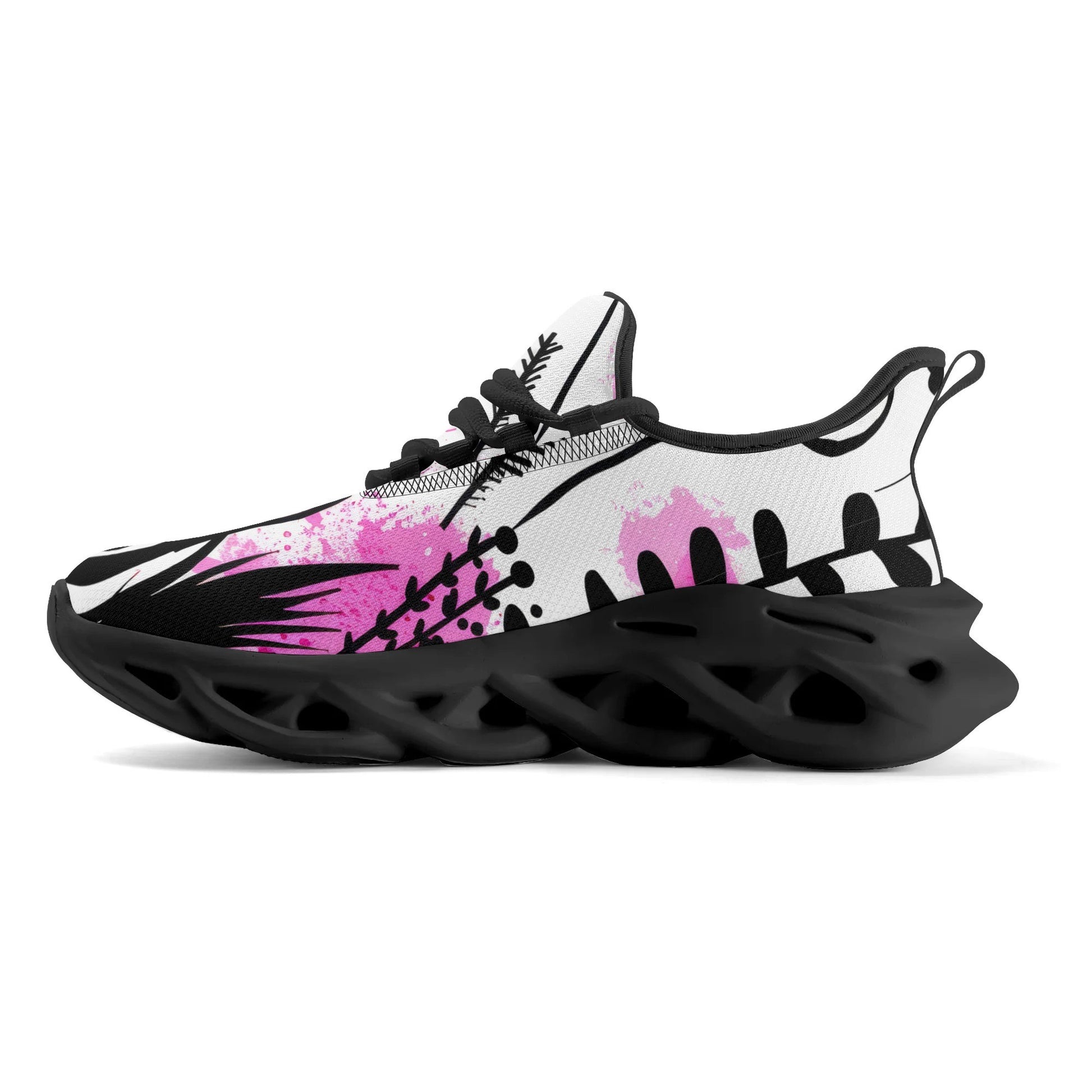 meeshy AIR Athletic Sneaker - Graffiti Flowers v1 - Herren Sneaker JLR Design