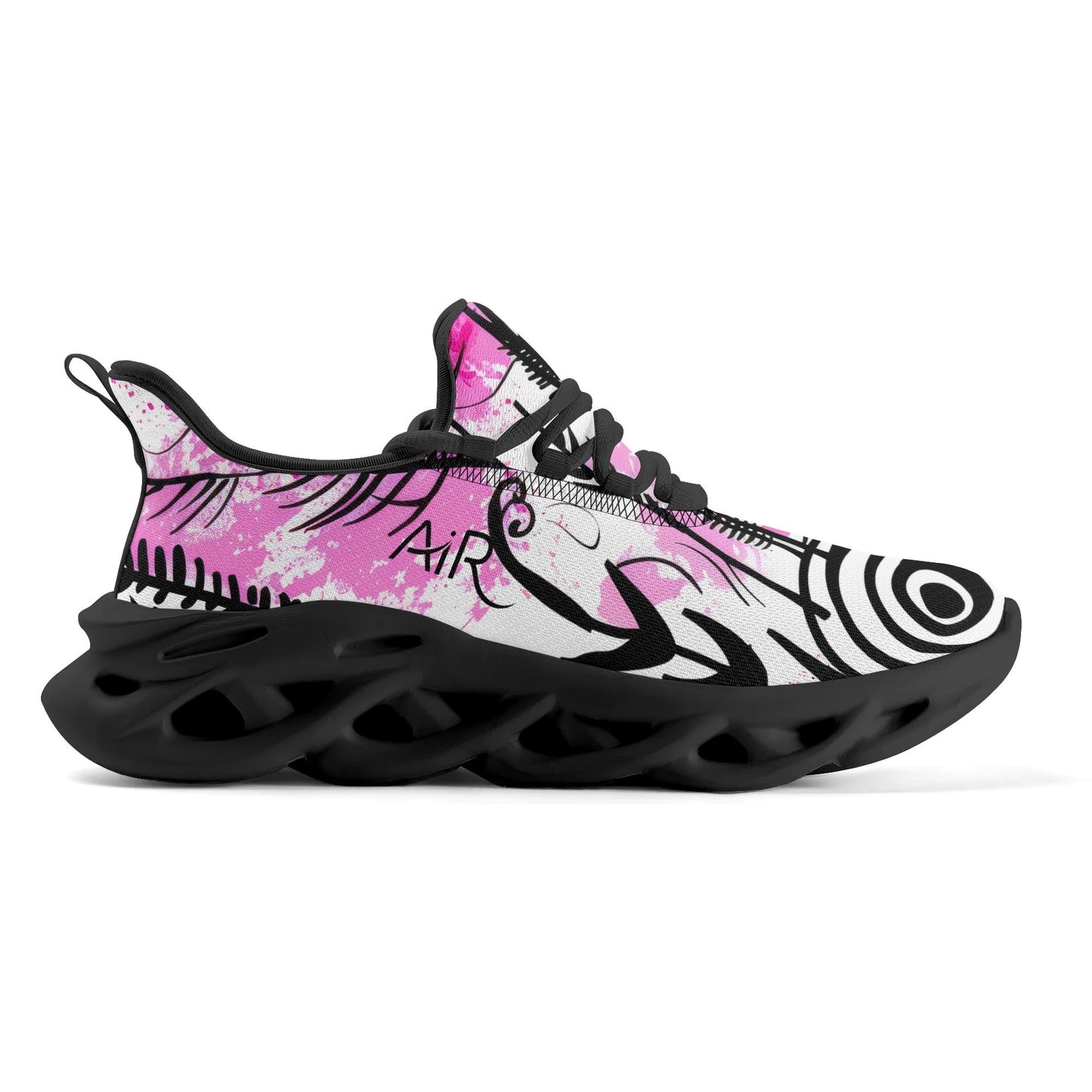 meeshy AIR Athletic Sneaker - Graffiti Flowers v1 - Herren Sneaker JLR Design
