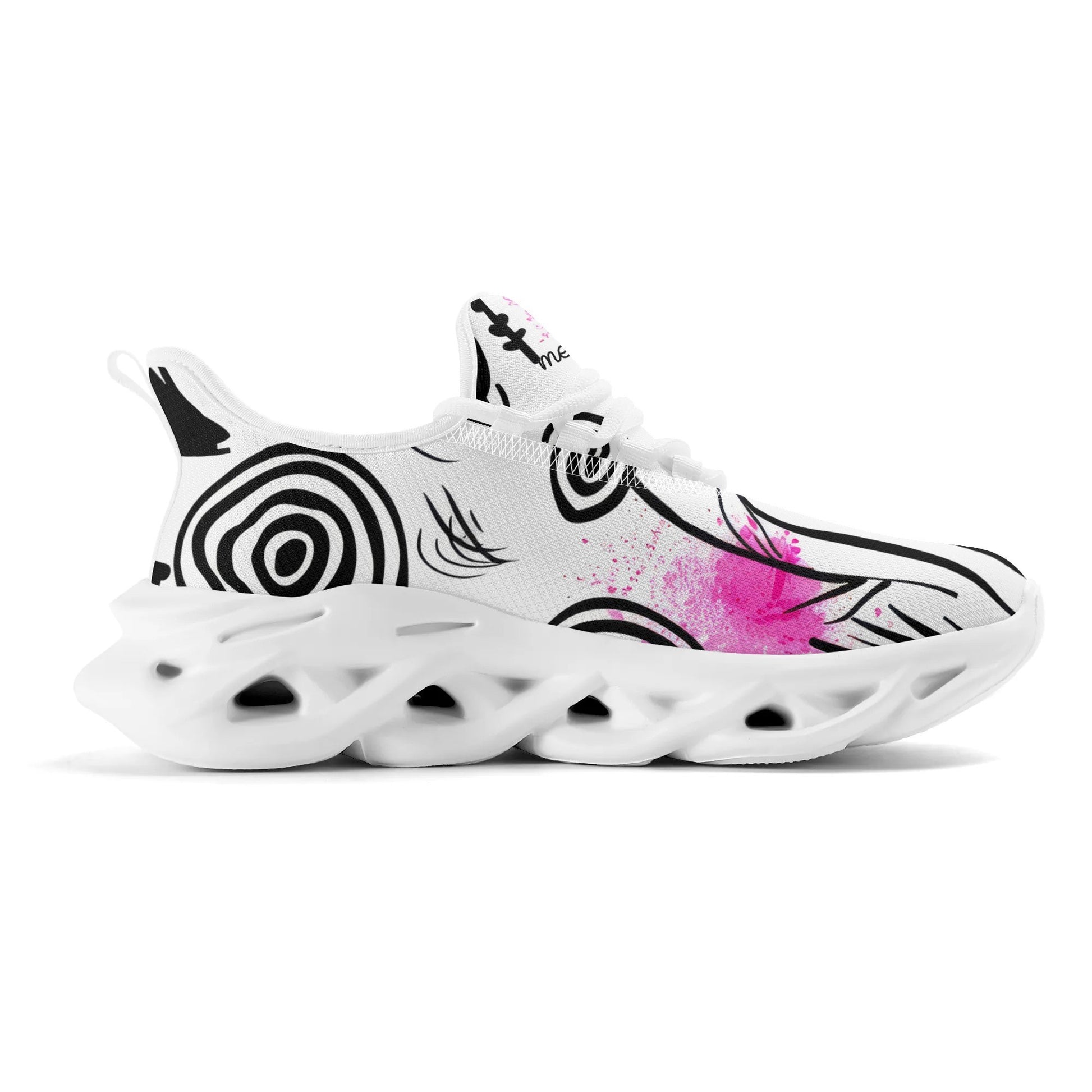 meeshy AIR Athletic Sneaker - Graffiti Flowers v1 - Herren Sneaker JLR Design