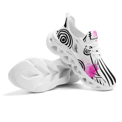 meeshy AIR Athletic Sneaker - Graffiti Flowers v1 - Herren Sneaker JLR Design