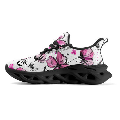 meeshy AIR Athletic Sneaker - Graffiti Flowers v2 - Damen Sneaker JLR Design
