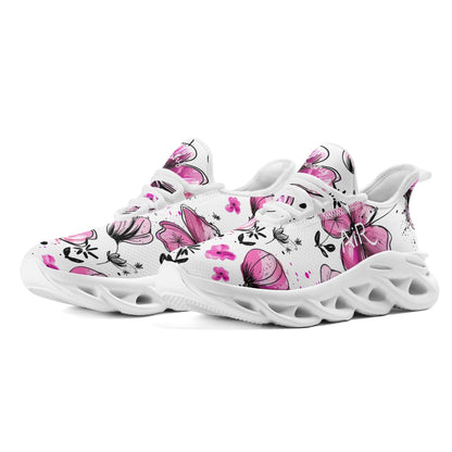 meeshy AIR Athletic Sneaker - Graffiti Flowers v2 - Damen Sneaker JLR Design