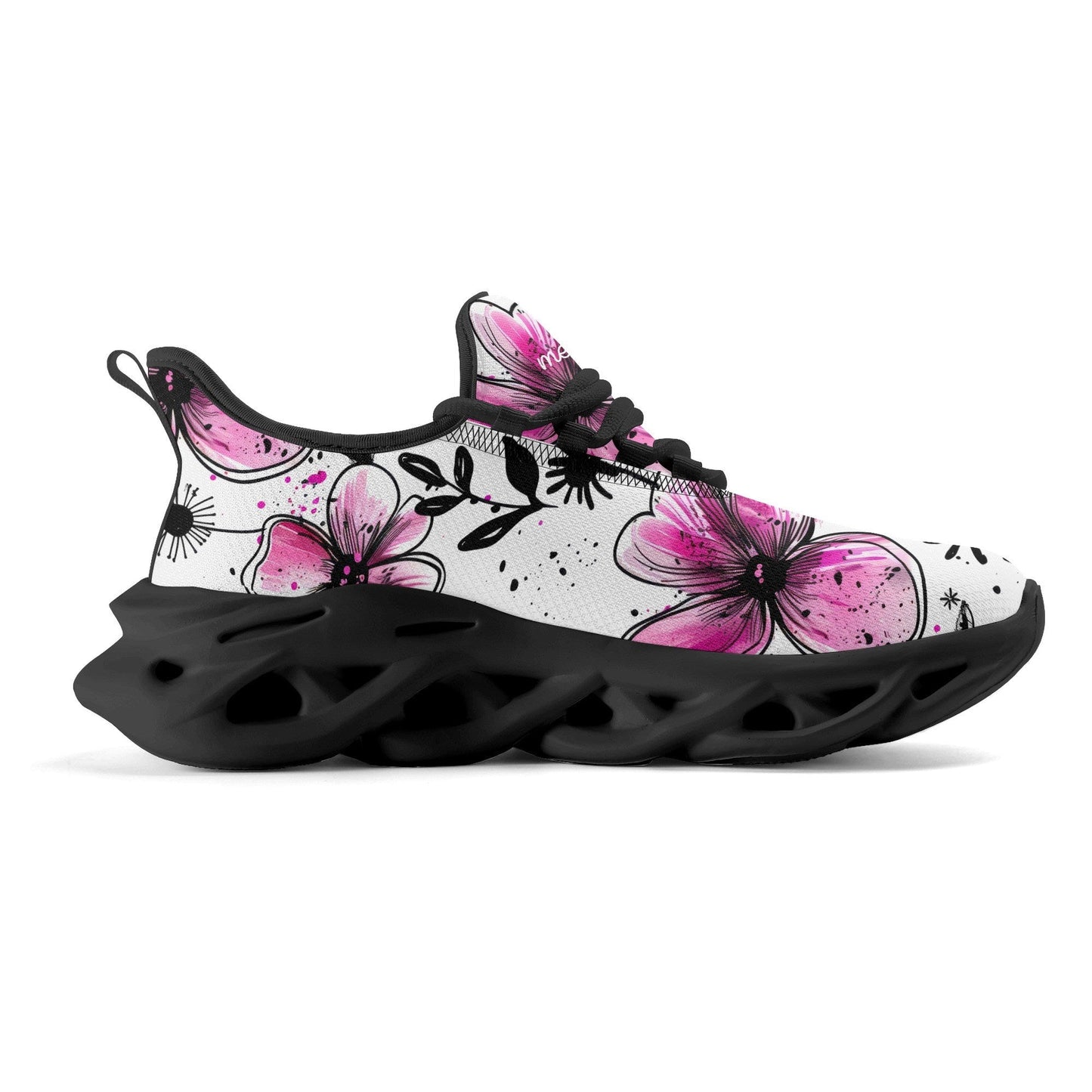 meeshy AIR Athletic Sneaker - Graffiti Flowers v2 - Damen Sneaker JLR Design