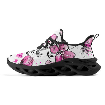 meeshy AIR Athletic Sneaker - Graffiti Flowers v2 - Herren Sneaker JLR Design