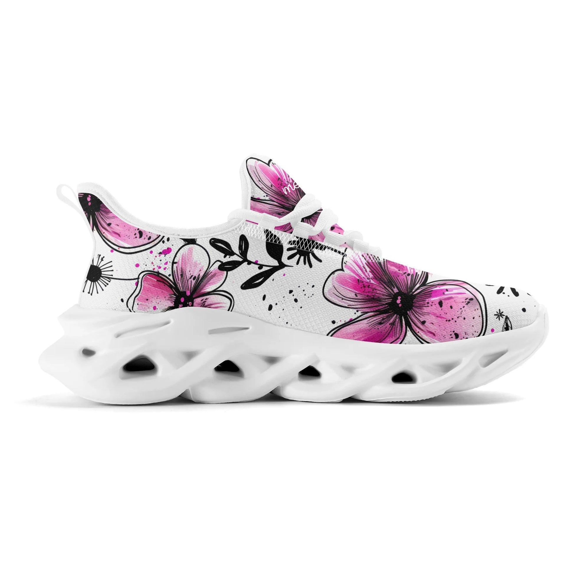 meeshy AIR Athletic Sneaker - Graffiti Flowers v2 - Herren Sneaker JLR Design