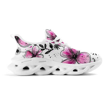 meeshy AIR Athletic Sneaker - Graffiti Flowers v2 - Herren Sneaker JLR Design