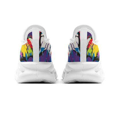 meeshy AIR Athletic Sneaker - Graffiti Hearts v1 - Damen Sneaker JLR Design