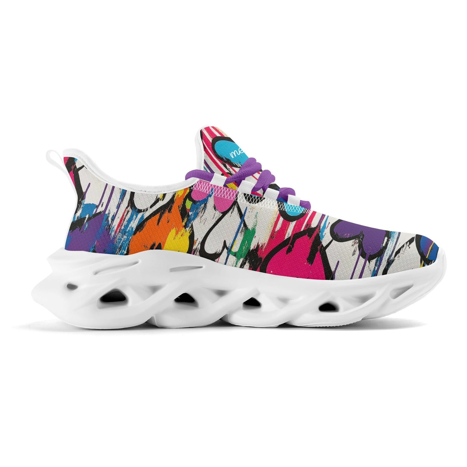 meeshy AIR Athletic Sneaker - Graffiti Hearts v1 - Herren Sneaker JLR Design