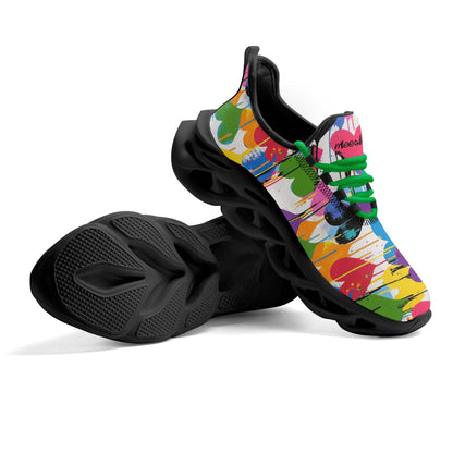meeshy AIR Athletic Sneaker - Graffiti Hearts v2 - Damen Sneaker JLR Design