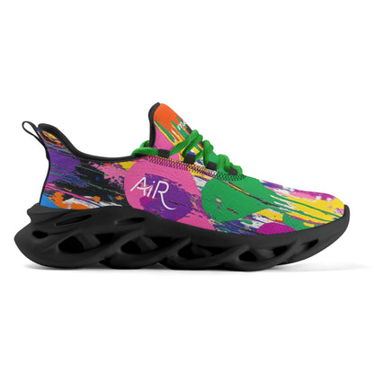 meeshy AIR Athletic Sneaker - Graffiti Hearts v4 - Damen Sneaker JLR Design